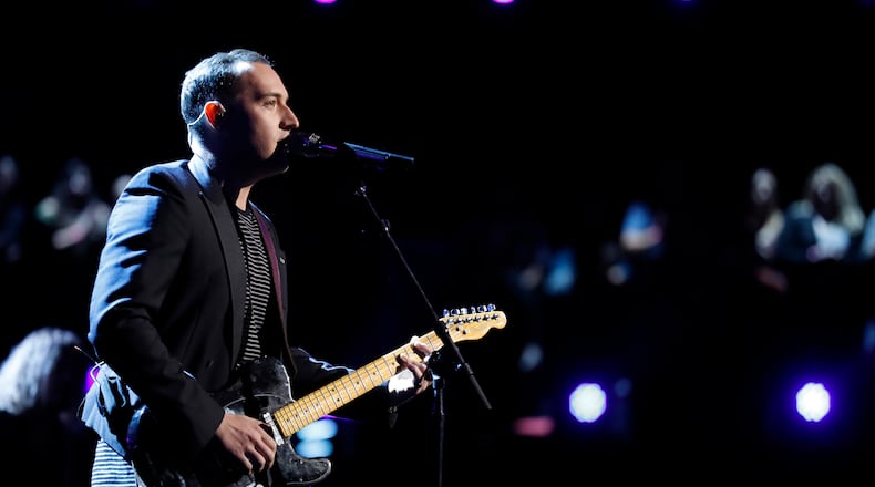 THE VOICE -- "Live Top 12" Episode: 1114A -- Pictured: Aaron Gibson -- (Photo by: Trae Patton/NBC)