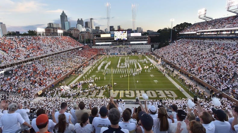 Bobby Dodd Stadium. (AJC photo by Hyosub Shin)
