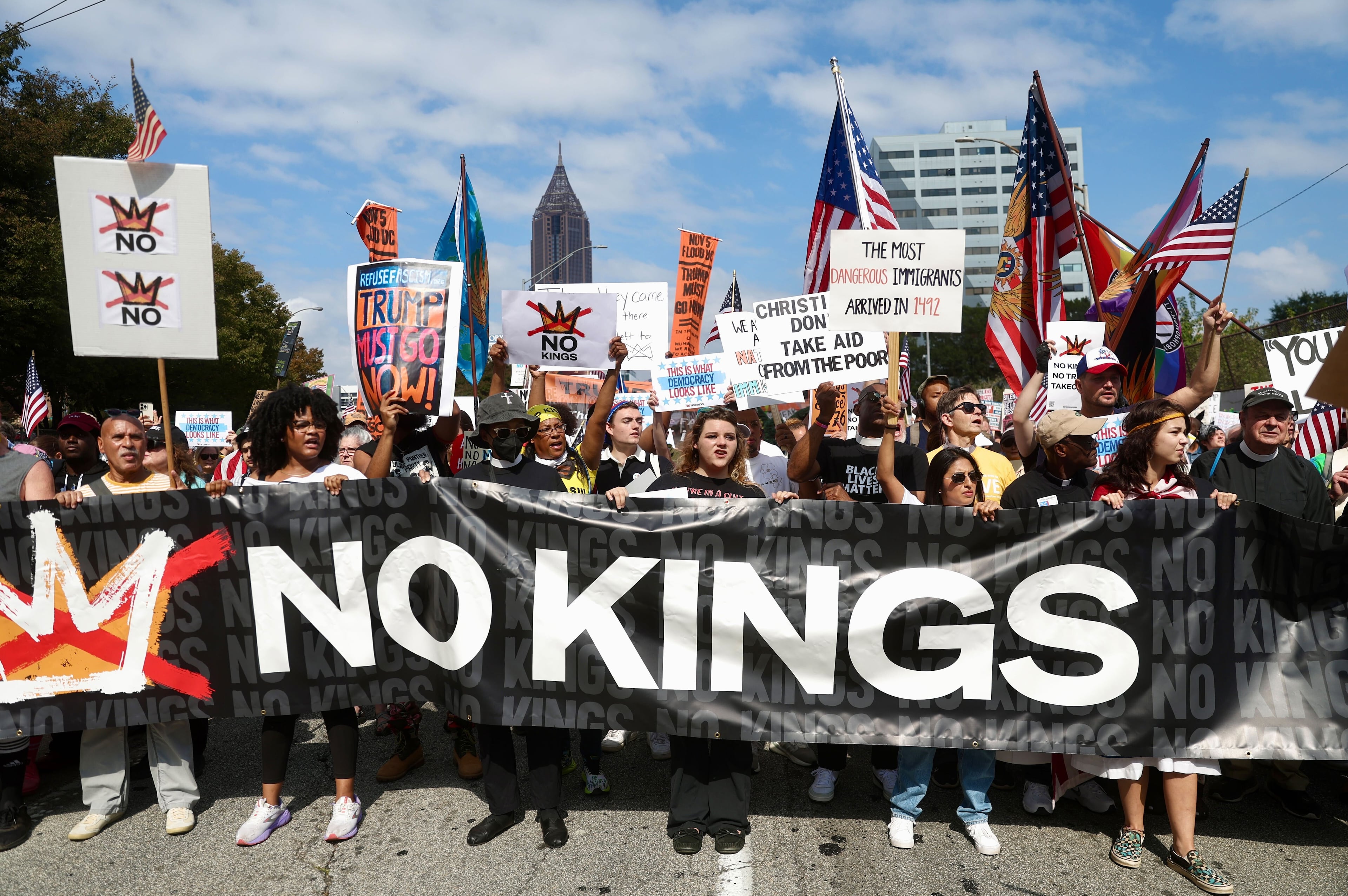 no kings rally atlanta