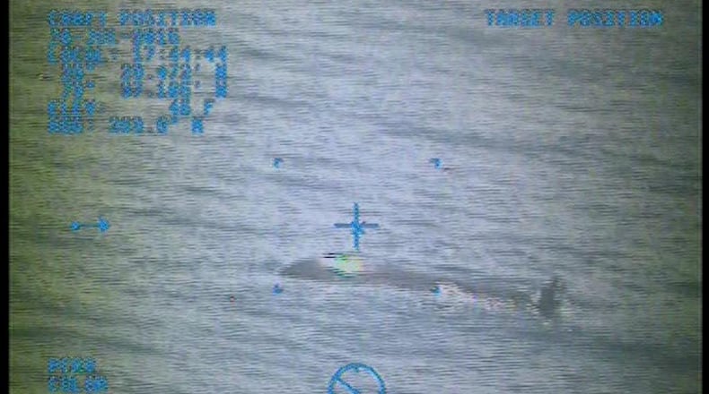 U.S. Coast Guard photo of the capsized boat that crews found on July 26. (Courtesy: @USCGSoutheast)