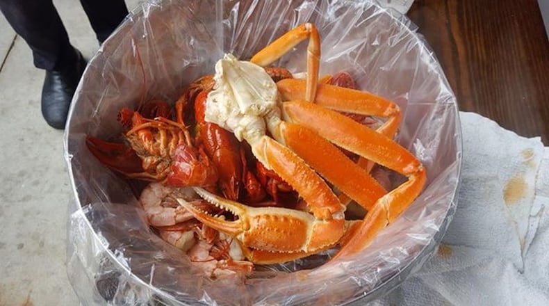 Crab and other seafood from Girl Diver, slated to open this winter in Atlanta. CONTRIBUTED BY RICHARD TANG
