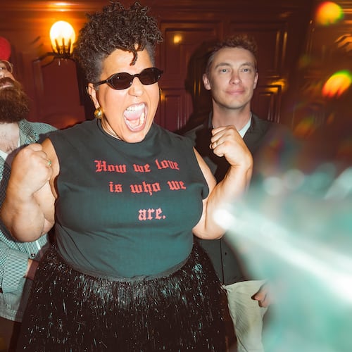 Alabama Shakes (from left, bassist Zac Cockrell and guitarists Brittany Howard and Heath Fogg) return to Atlanta on April 24 for a performance at Synovus Bank Amphitheater at Chastain Park. (Bobbi Rich)