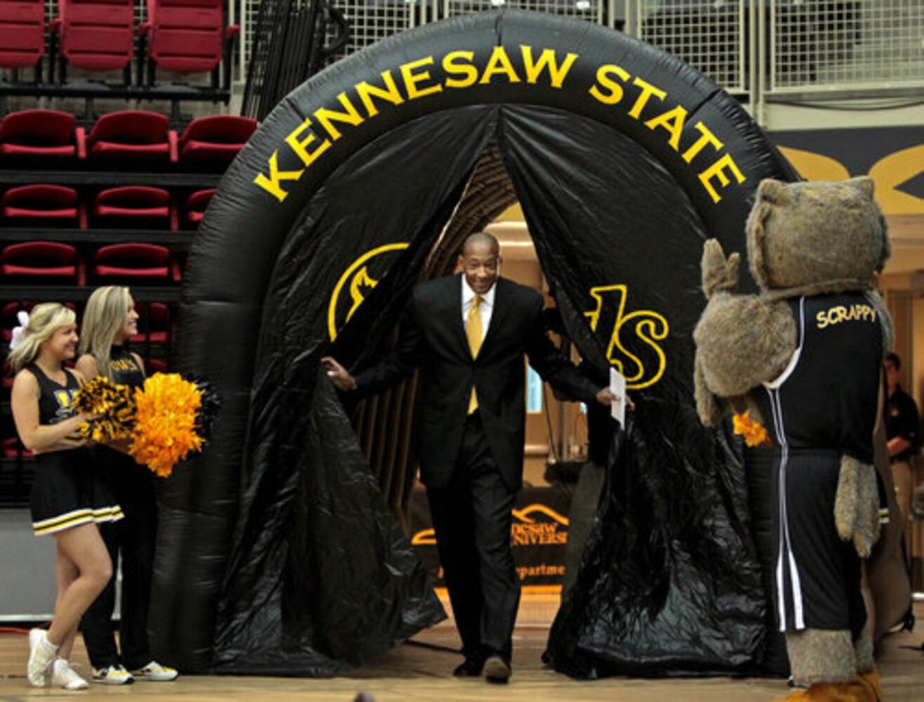 Lewis Preston, KSU's new coach, introduced to school