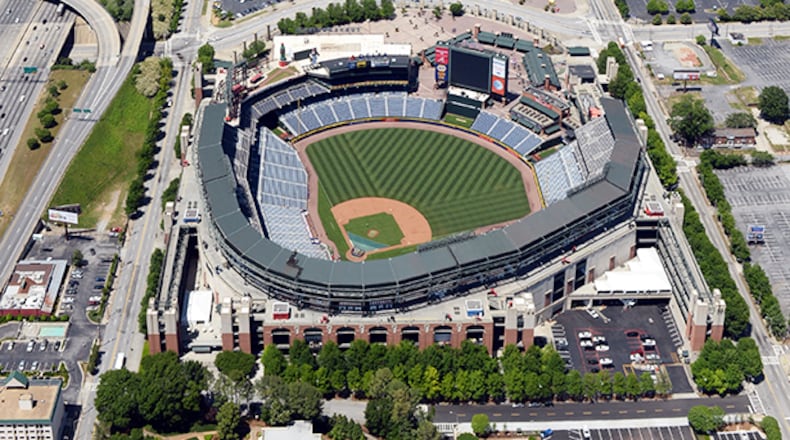 May 6, 2014 Atlanta: Aerials of Turner Field May 7, 2014. BRANT SANDERLIN /BSANDERLIN@AJC.COM .