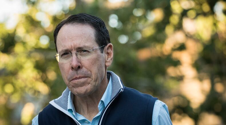 SUN VALLEY, ID - JULY 13: Randall Stephenson, chief executive officer of AT&T, attends the annual Allen & Company Sun Valley Conference, July 13, 2018 in Sun Valley, Idaho. Every July, some of the world's most wealthy and powerful businesspeople from the media, finance, technology and political spheres converge at the Sun Valley Resort for the exclusive weeklong conference. (Photo by Drew Angerer/Getty Images)