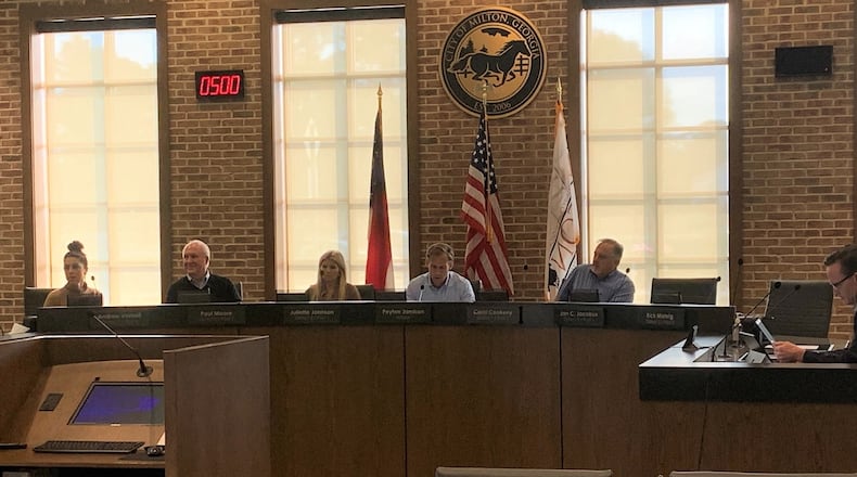The Milton City Council recently voted to re-adopt the five Georgia Municipal Association Ethics Principles for recertification as a Georgia Certified City of Ethics. COURTESY CITY OF MILTON
