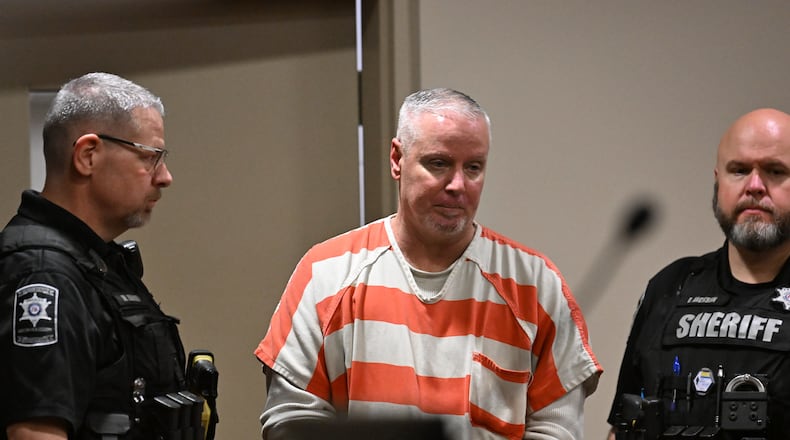 Colin Gray, father of Apalachee High School shooter Colt Gray, enters the courtroom during his sentencing hearing at Barrow County Superior Court on Thursday, July 30, 2026, in Winder. (Hyosub Shin/AJC)