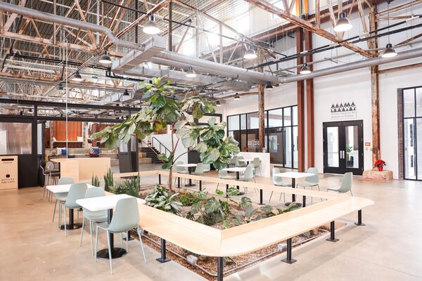 Views of the interior of The Nia Building at Pittsburgh Yards in Atlanta on Tuesday, Dec. 9, 2025. (Natrice Miller/ AJC)