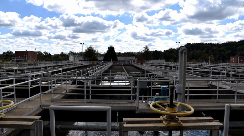 The Snapfinger Advanced Wastewater Treatment Plant, in operation since 1978, is being expanded as part of the county’s $1.35 billion project to upgrade water and sewer infrastructure. A groundbreaking took place Oct. 23, 2015, to celebrate the beginning of phase 2 of the project. BRANT SANDERLIN/BSANDERLIN@AJC.COM