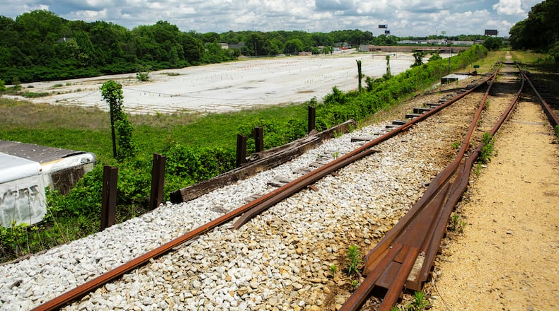 Atlanta BeltLine announced progress on construction, interim trail and potential grant funding. This is a photo of the Southside Trail corridor in 2014 near the Annie E. Casey site. Photo: Christopher T. Martin
