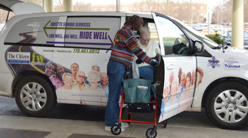 Fayette Senior Services provides low-cost transportation for elderly county residents. Courtesy FSS
