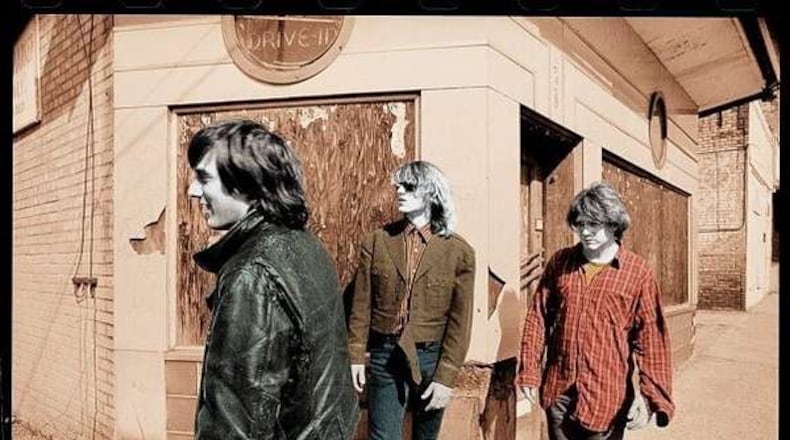 The original Drivin’ N’ Cryin’ featured Kevn Kinney (left), Tim Nielsen and Paul Lenz will reunite for a fund-raising gig Saturday, May 14, at Smith’s Olde Bar. Photo: courtesy Paul Lenz