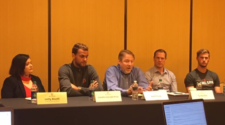 Members of the MLSPA met with journalists in Orlando on Wednesday to discuss negotiations for the next CBA.