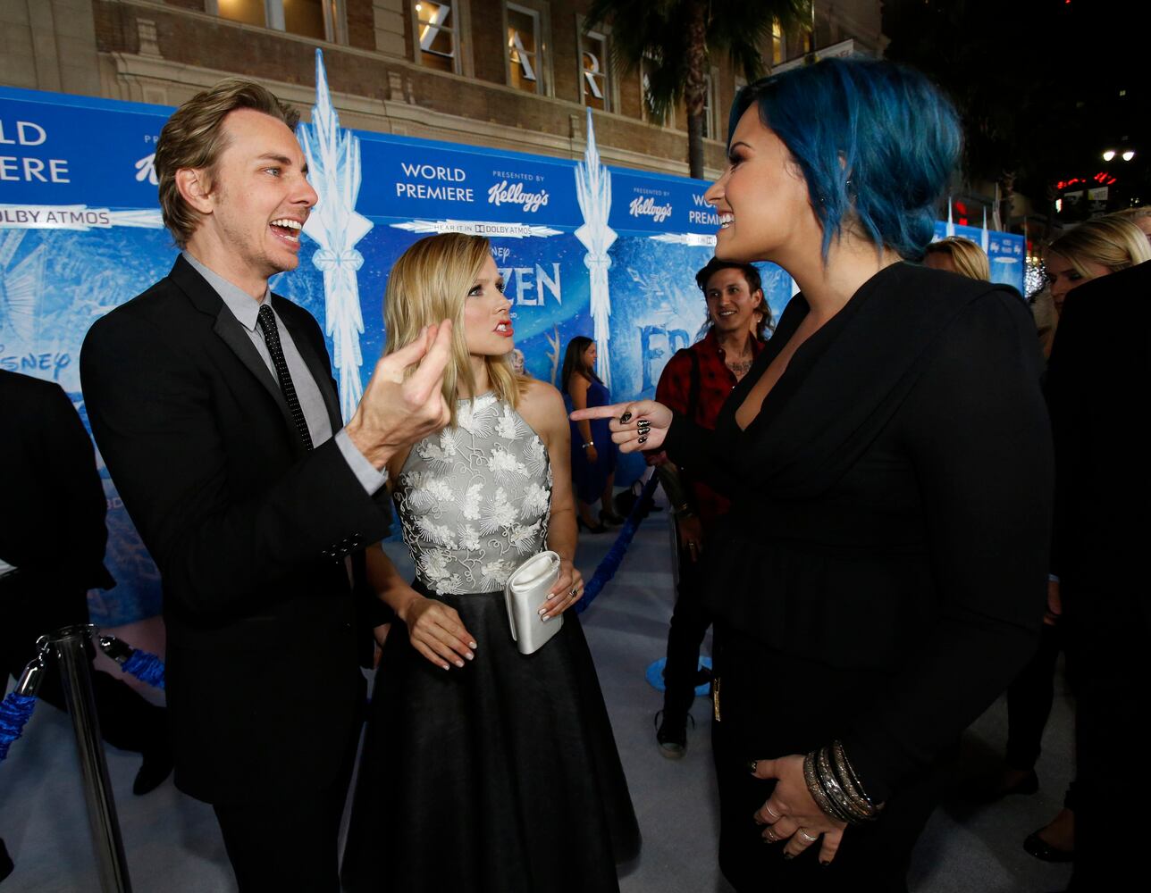 The premiere of "Frozen" in Hollywood