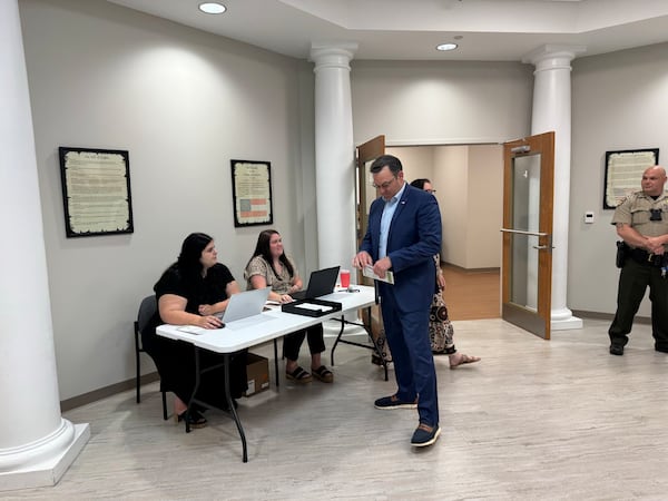 Lt. Gov. Burt Jones had to skip his last day campaigning for governor on Monday to report for jury duty in his home of Butts County. (Courtesy)