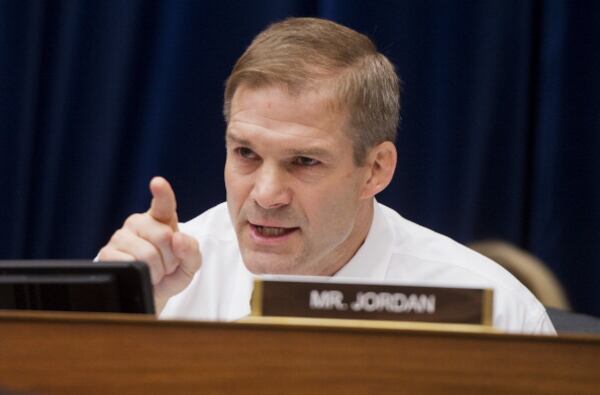 Rep. Jim Jordan, R-Ohio, gives an opening statement during a House Oversight and Government Reform Committee hearing in May.  