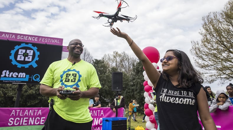 The Atlanta Science Festival runs through March 25 and has included geology, robotics and the cultivation of insects for food. Photos: Rob Felt/Atlanta Science Festival