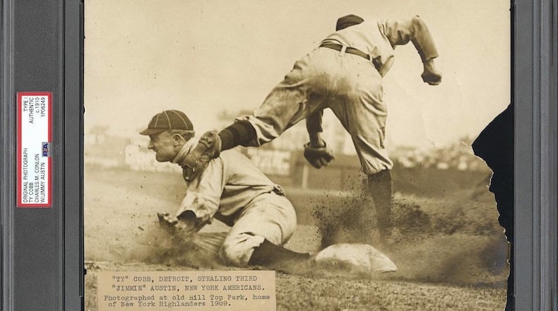 A photograph of baseball Hall of Famer Ty Cobb, taken by Charles Conlon, was sold to a collector in a private sale for $250,000.