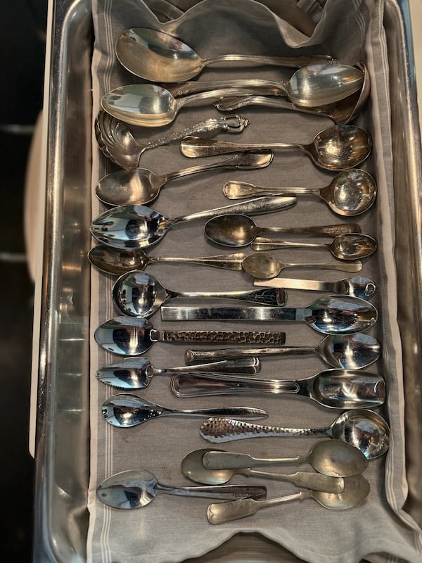 Jason Hall's spoon collection includes pieces his grandmother rescued after the Tennessee Valley Authority floods. (Courtesy of Jason Hall)