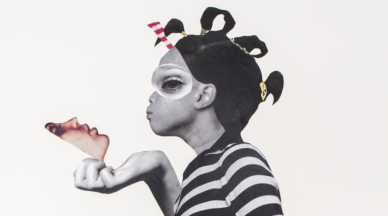 Deborah Roberts’ “The Guard” (2017). Courtesy of the artist and Fort Gansevoort