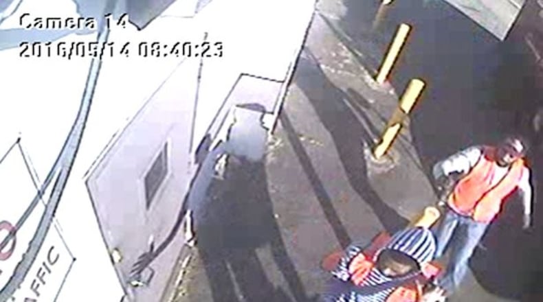 These men are suspects in an armed robbery of a Dunbar courier. (Credit: FBI)