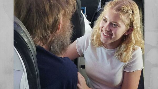 Clara Daly, 15, helped a blind and deaf man communicate during an Alaska Airlines flight from Boston to Portland.