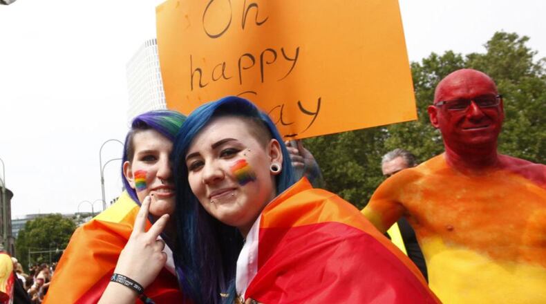 Gay matchers in parades are common now. In 1966, Dick Leitsch helped break ground for gays by staging a "Sip-In" at a Manhattan bar.