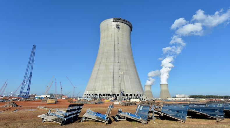 2015 photo of construction at Plant Vogtle, where two new nuclear reactors are being built, adding to two already in operation. BRANT SANDERLIN / BSANDERLIN@AJC.COM