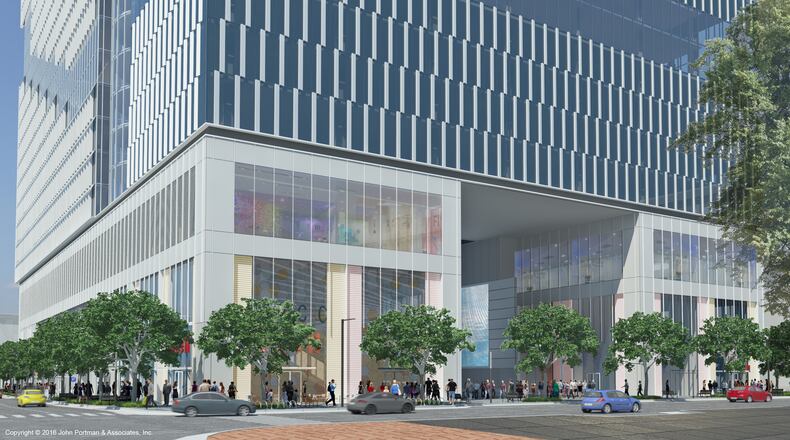 Noted Atlanta developer Portman Holdings and Georgia Tech unveiled new branding for the second phase of Midtown Atlanta’s popular Technology Square complex Coda. The 21-story tower will feature more than 750,000 square feet of space devoted to offices, research centers, data center and high performance computing and about 40,000 square feet of retail and restaurant space. Tech will occupy about half of the building, with the rest of the office space geared to major technology companies and startups. The goal, the partners say, is to bring research and commercialization together in one place. Source: John Portman & Associates.
