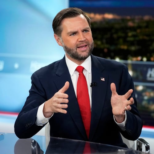 Vice President JD Vance appears on "Hannity" on Monday, June 15, 2026, in New York. (Photo by Charles Sykes/Invision/AP)