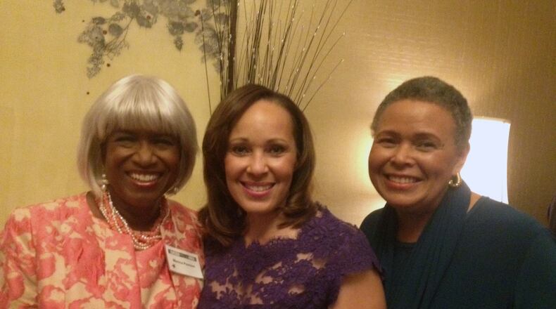 Three Atlanta Press Club Hall of Famers: Monica Pearson, Brenda Wood and Alexa Scott. CREDIT: Rodney Ho/rho@ajc.com