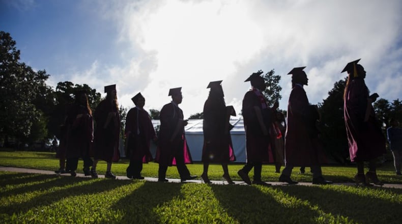 The Cherokee County School District’s graduation rate reached a new high of 87.4 percent this year, up from 86.5 percent in 2017, district officials announced. AJC FILE