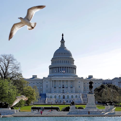 The U.S. Capitol is photographed Tuesday, April 7, 2026, in Washington. (AP Photo/Rahmat Gul)
