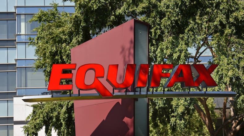 Exterior of Equifax Corporate Headquarters on Peachtree Street in Atlanta. HYOSUB SHIN / HSHIN@AJC.COM