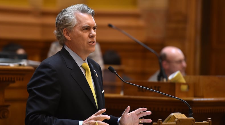 Judson Hill, who vacated his state Senate seat to make an unsuccessful run in the Sixth District congressional contest. BRANT SANDERLIN/BSANDERLIN@AJC.COM