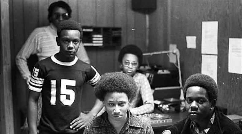 A 16-year-old Wayne Williams and friends gather at his parents' basement where he was building a low-wattage radio station. Williams is serving a life sentence after being convicted in two of the killings associated with the 1979-1981 series of "missing and murdered children" cases in Atlanta.