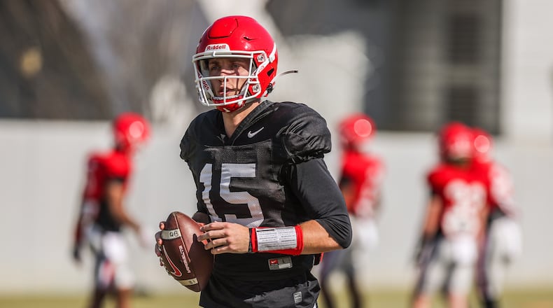Georgia football-spring practice-halfway