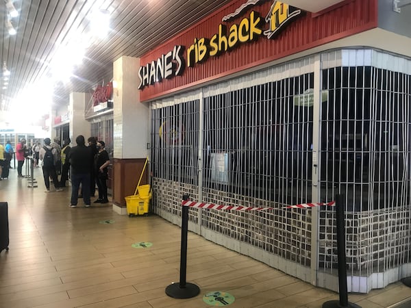 Some concessions at Hartsfield-Jackson remain closed.
