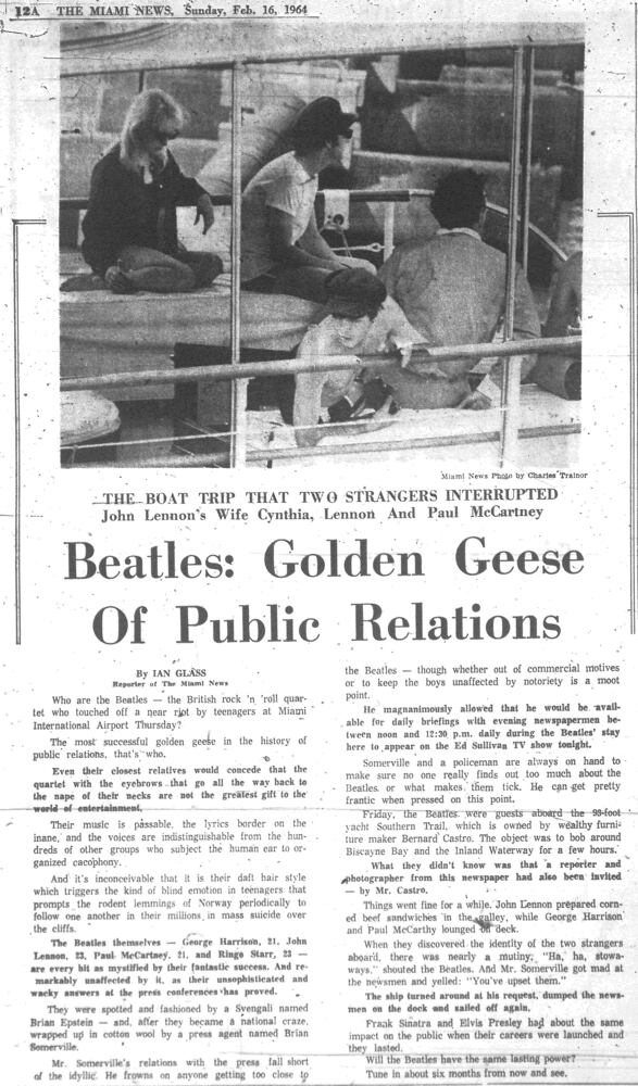 The Beatles visit Florida: Week of Feb. 16, 1964