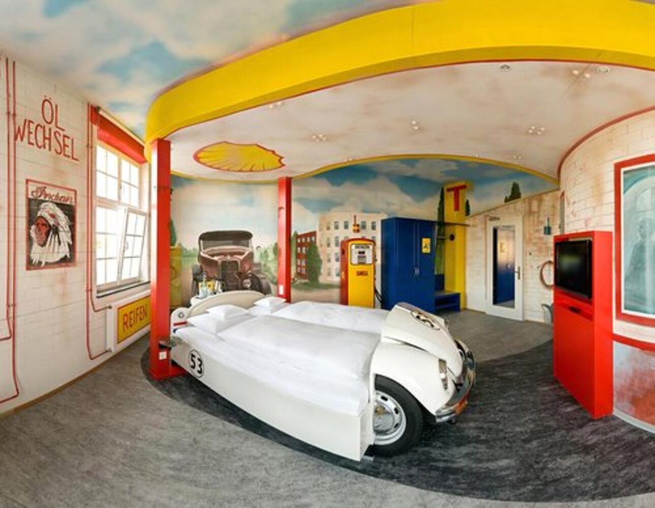 The V8 Hotel a joyride for car lovers