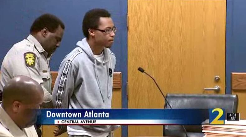 Jatavious Barnes was taken back into custody after a Fulton County judge revoked his bond Thursday.