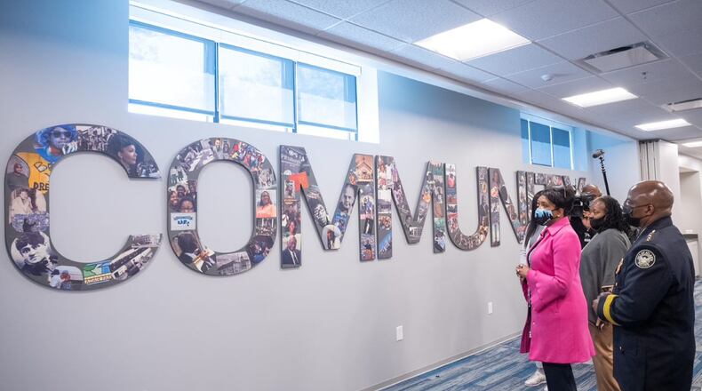 Mayor Keisha Lance Bottoms joins Atlanta Police Foundation and partners for a ribbon cutting for the Zone 3 At-Promise Center. credit: City of Atlanta / Mayor’s Office of Communications.