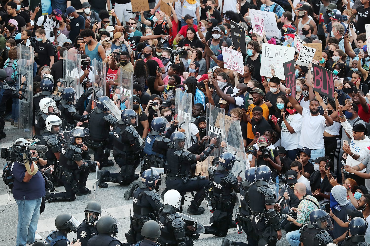 PHOTOS: Fourth day of protests in downtown Atlanta