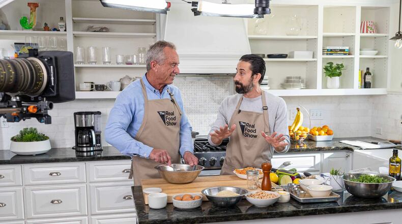 HHS Secretary Robert F. Kennedy Jr. has launched "The Real Food Show," where he visits chefs around the U.S. to learn how to make healthy and affordable recipes. (Courtesy of the U.S. Department of Health & Human Services' website)