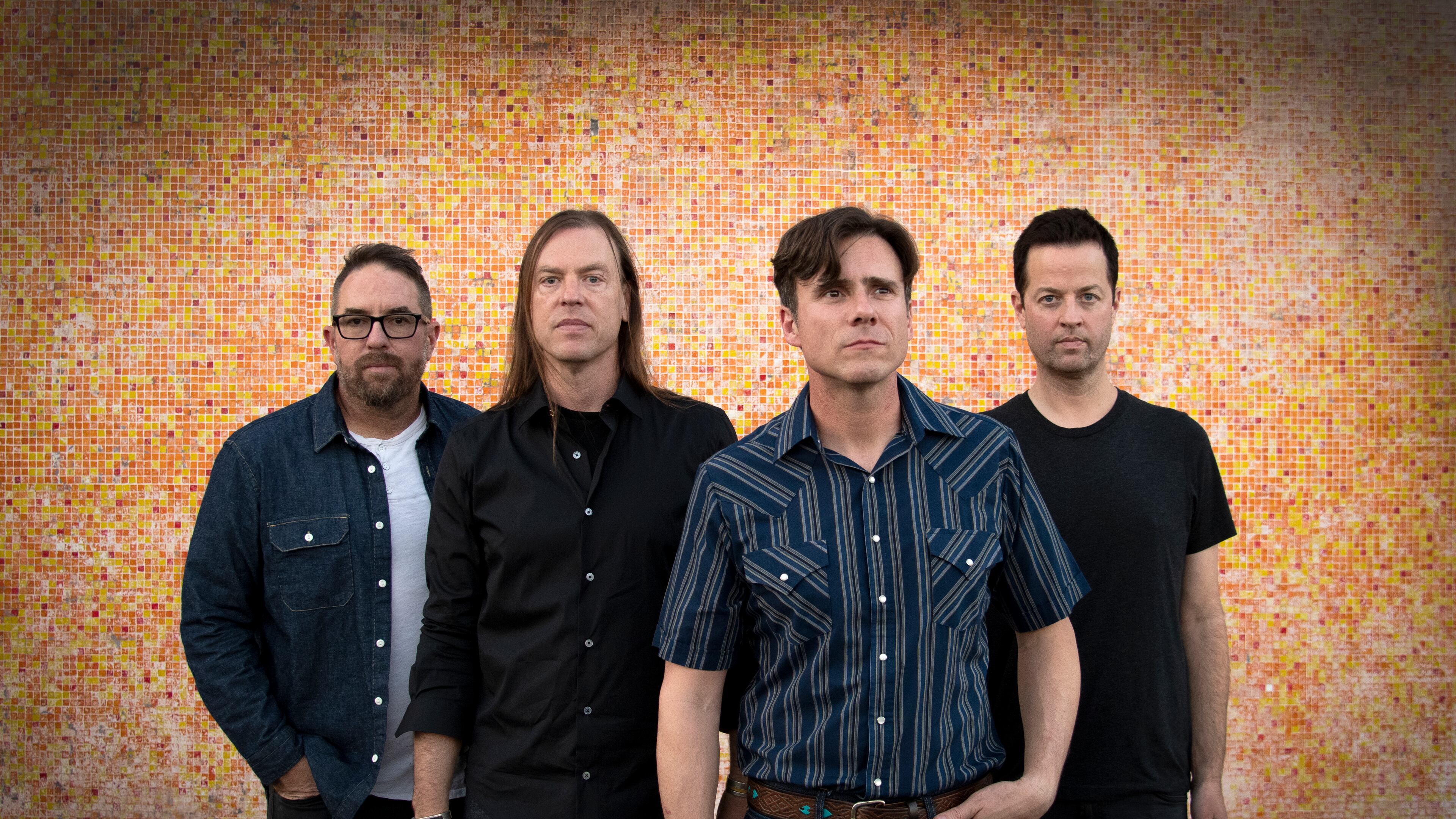 Jimmy Eat World consists of (from left) drummer Zach Lind, bassist Rick Burch, singer-guitarist Jim Adkins and guitarist Tom Linton. The lineup has remained the same since their second album. (Courtesy of Jimi Giannatti)