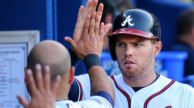 Braves first baseman Freddie Freeman won the league's final All-Star spot last season.