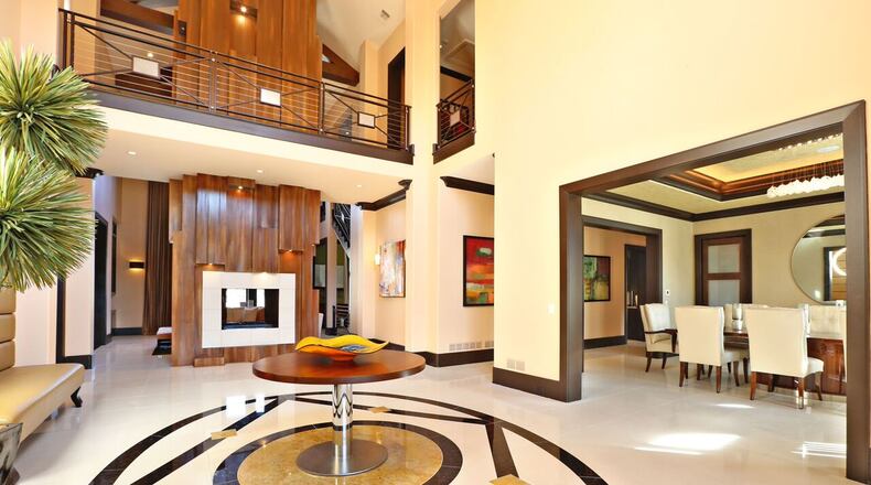 The foyer of Hines Ward's Sandy Springs home.