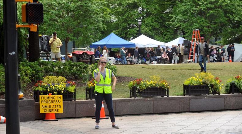 “FilmApp,” an online tool being launched by Roswell, is intended to help film production companies navigate the city permit application process. AJC FILE