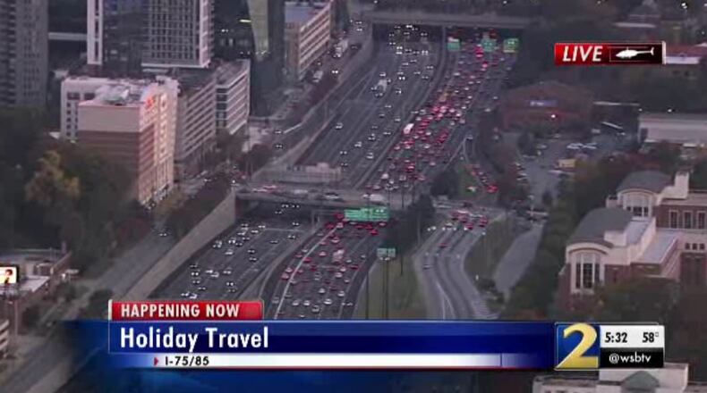 Traffic challenges are expected during the Thanksgiving weekend in metro Atlanta.
