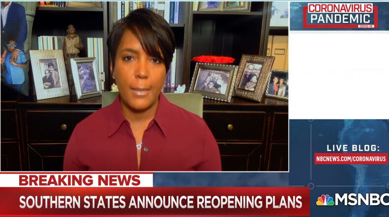 Atlanta Mayor Keisha Lance Bottoms/MSNBC